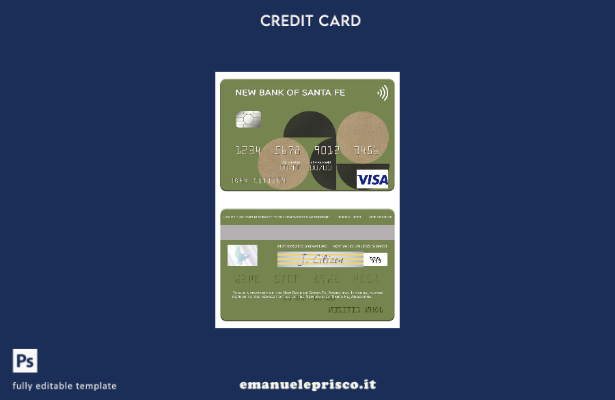 stile verificato Modello di carta visto Argentina New Bank of Santa Fe